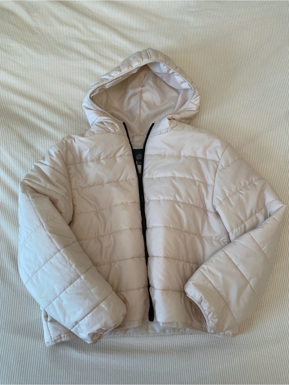 Wild fable Hooded Puffer Jacket - Cream